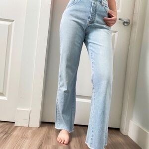 MAJE high waist light blue ankle jeans - size 40 (approx 28 equivalent)